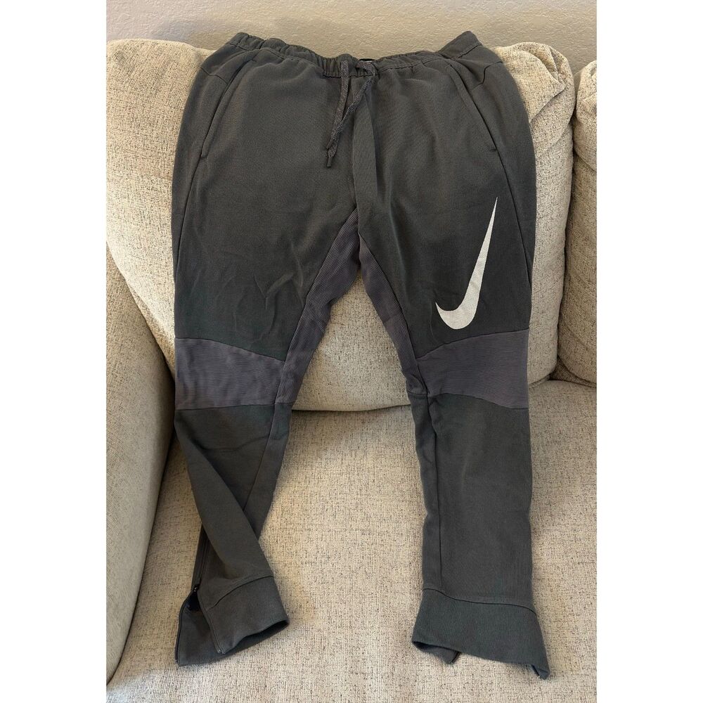 Nike Dri-Fit Training Pants Taper GX Swoosh Size Medium Like New Free Ship